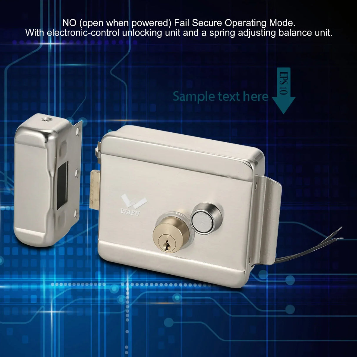 WAFU Smart Electric Gate Door Lock Secure Electric
