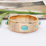 25mm Wide Spring Chain Bracelet For Woman Copper