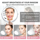 Makeup Mirror With Light Lamp 10x Magnifying Desktop