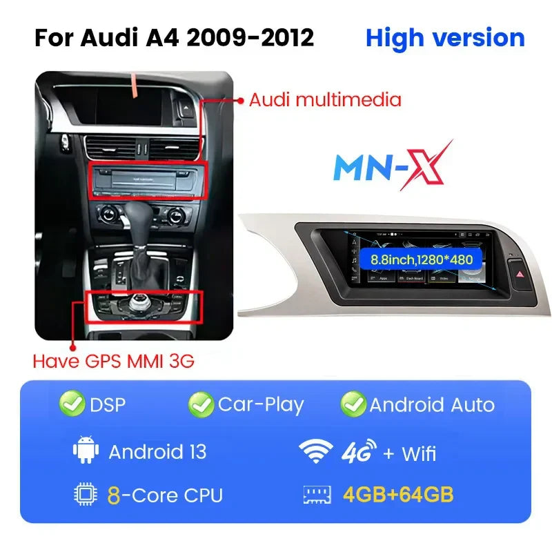 Android 13 CarPlay Auto Radio Intelligent System