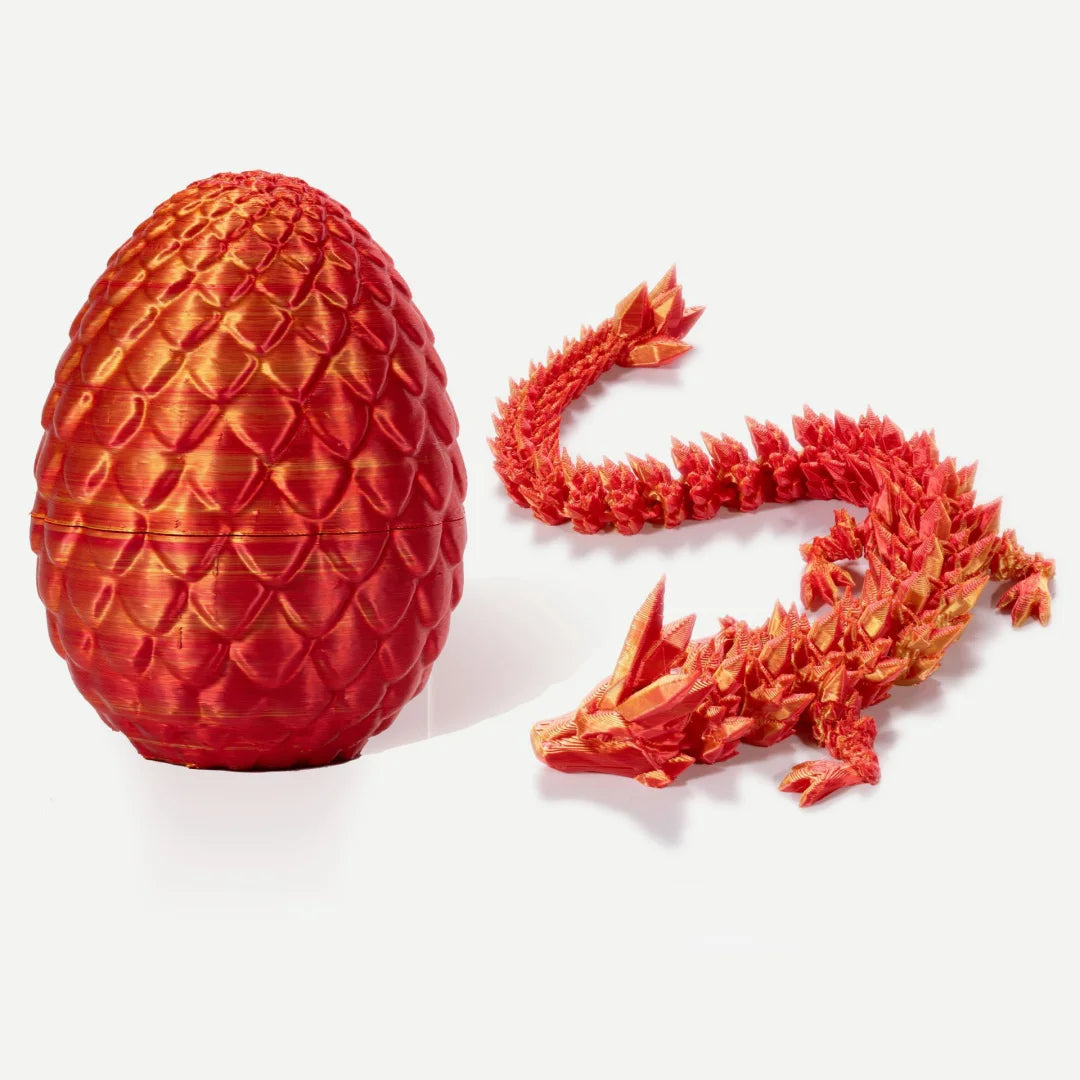 3D Printed Dragon Egg Dragon Gift Set Gemstone