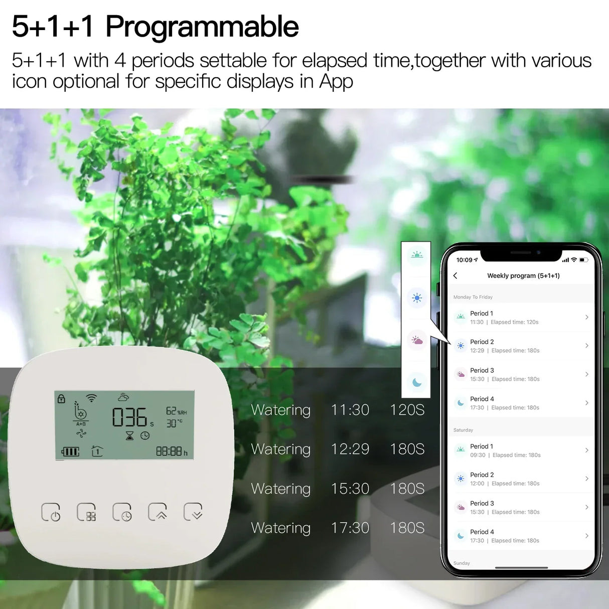 Wifi Tuya Smart Home Watering Timer Charging App
