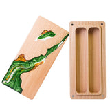 Wooden Dice Storage Box, Rectangle Dice Case, High