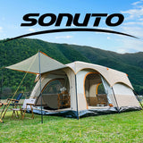 Sonuto Camping Family Tent 3-12 Person Double Layers