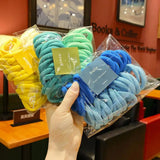 10Pcs Elastic Rubber Band Seamless Gradient Hair Rope