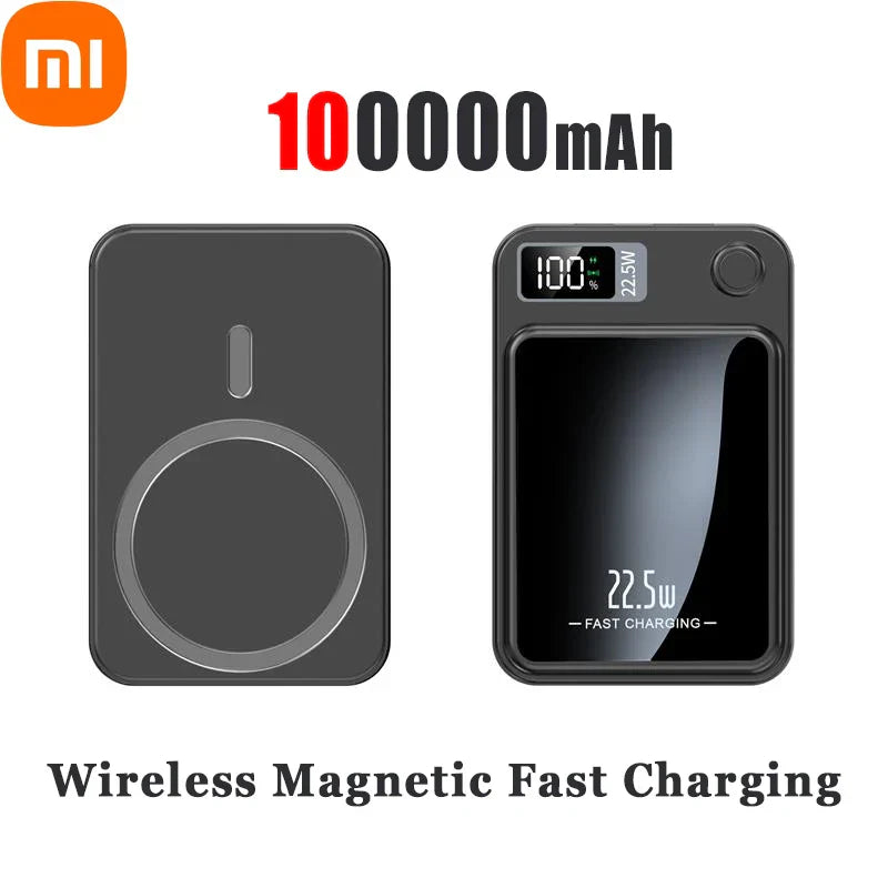 Xiaomi 100000mAh Wireless Magnetic Power Bank Magsafe50000mAh Wireless