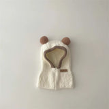 Korean Baby Hood Beanies One Piece Scarf Cap