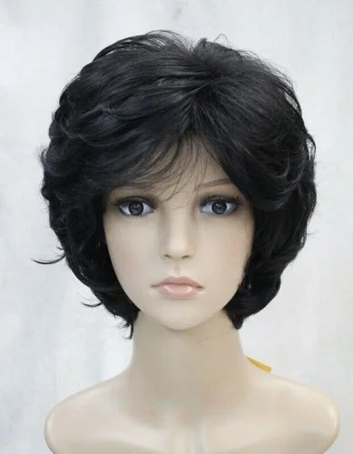 Fashion Short Women‘s Wigs Blonde Brown Black Wig Bob Curly Wigs Real Natural Hair