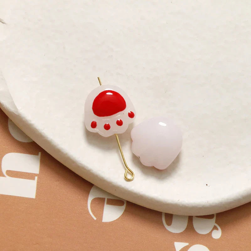 10pcs Cartoon Jelly Color Drop Oil Cat Claw