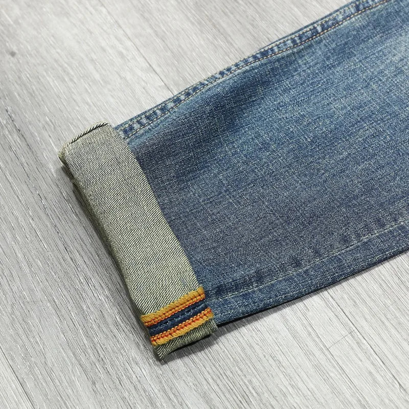 Streetwear Ripped Jeans Men's American Slim Stretch Fashion