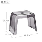 Bathroom Stool Home Furniture Transparent PCTG Plastic Shoe