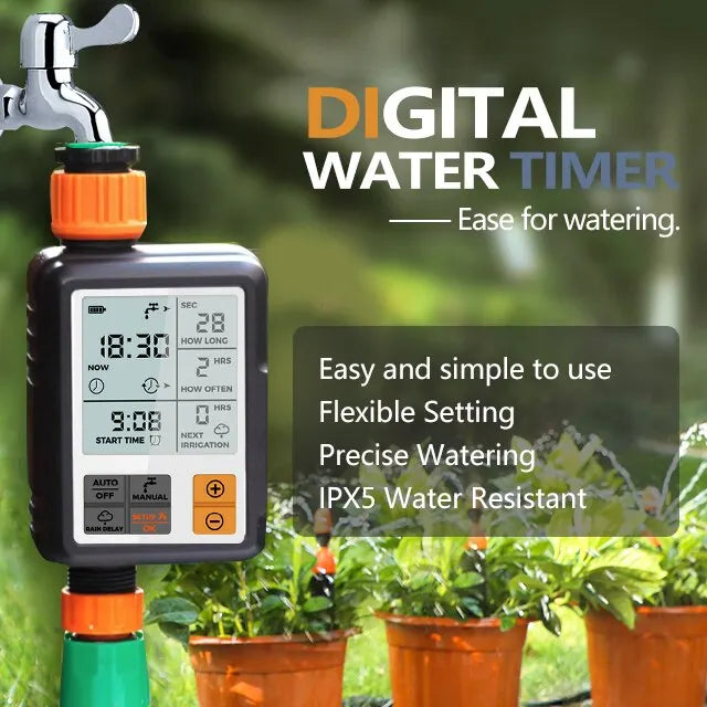 Automatic Digital Electronic Water Timer System Garden Irrigation