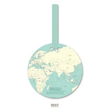 Fashion Map Luggage Tag Silica Gel Suitcase ID