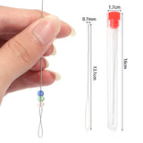 5pcs7pcs Stainless Steel Beaded Needle For Beads Threading