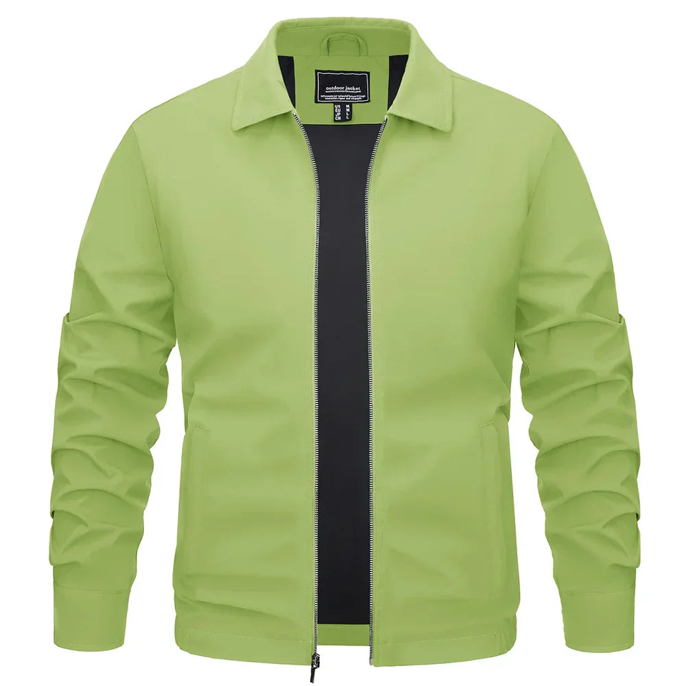 TACVASEN Lightweight Work Jackets Mens Classic Tunic Style