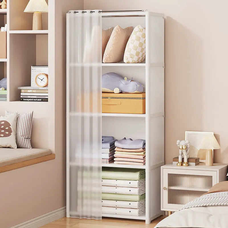 Foldable Dustproof Wardrobe 5-6Layers Portable Assembly Storage Closet