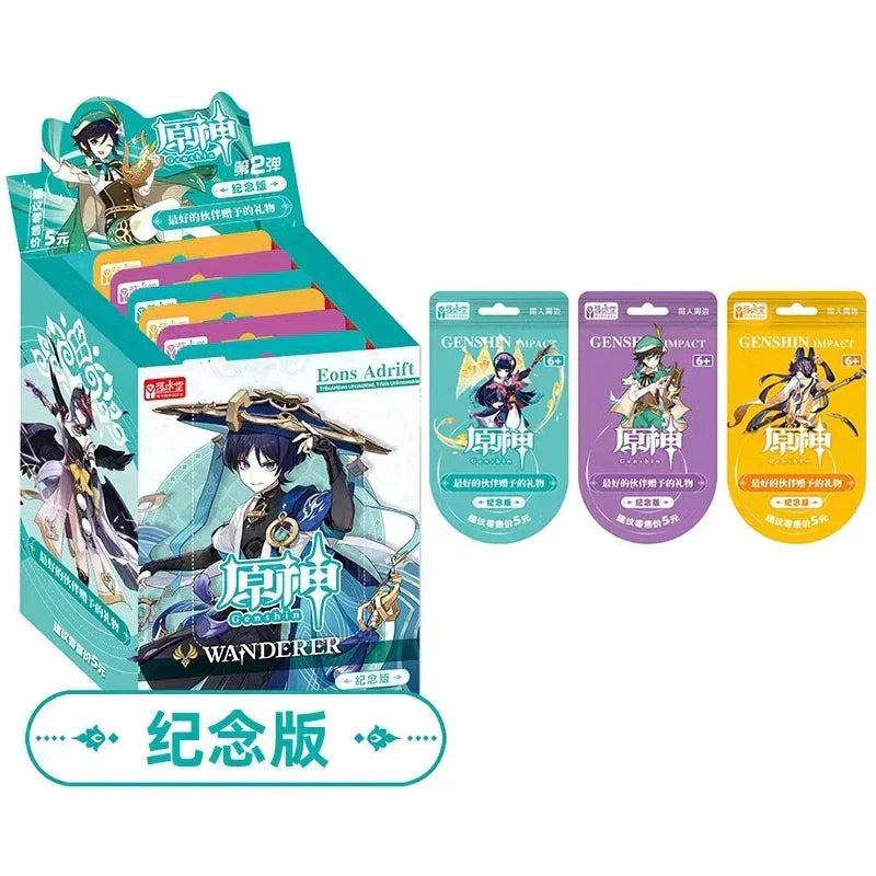 Genshin Impact Cards Anime TCG Game Collection Pack