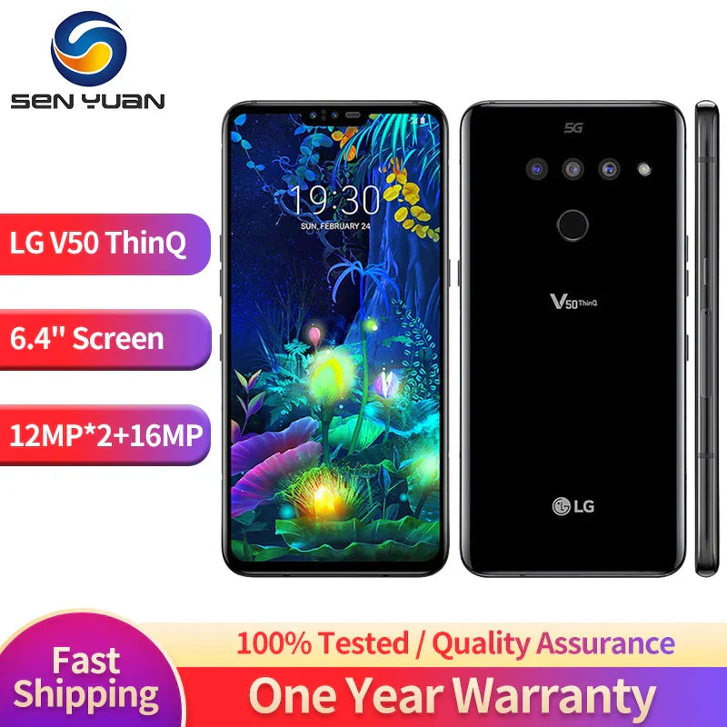 Original LG V50 ThinQ 5G Mobile Phone 6.4''