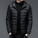 Hooded Short 90 White Down Jacket Lightweight warm