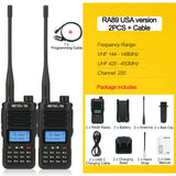 Retevis RA89 Walkie Talkie USB C Charge IP68