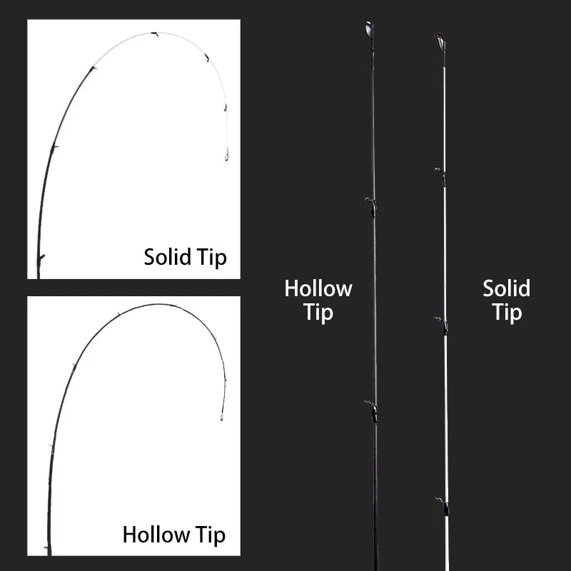 Mavllos Delicacy Solid Tip Bass Spinning Rod, Carbon