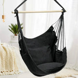 Hammock Chair Hanging Rope Swing Chair Portable Comfortable