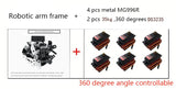 360 Degrees 6 DOF Robot Metal Alloy Mechanical