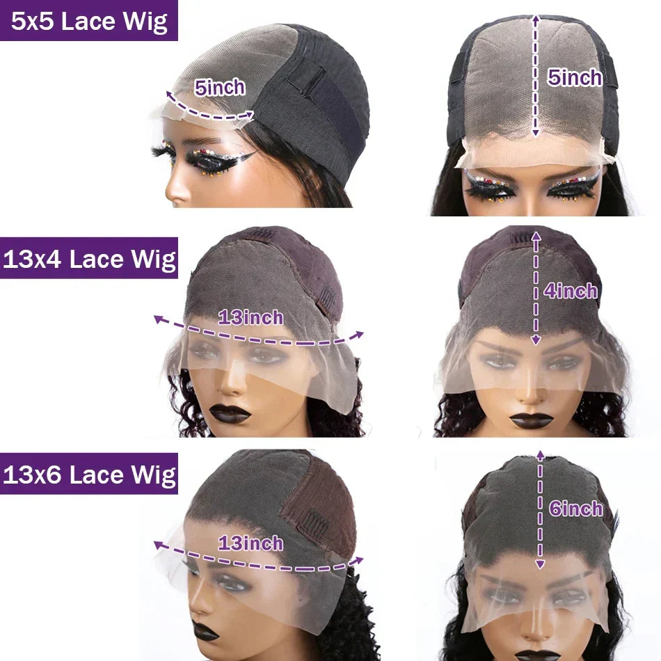 Wigirl 250% Straight 13x4 13x6 Lace Front Human