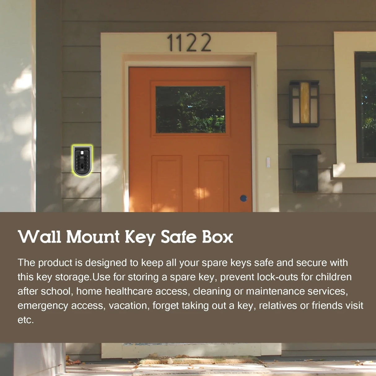Key Safe Box Aluminium Alloy Wall Mounted Home