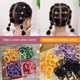 100pcs Colorful Rubber Bands In Summer Versatile Design