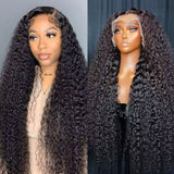 13x6 Glueless HD Transparent Deep Wave Human Hair