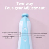1/2PCS 6-piece Electric Nail Polisher Baby Blue Powder