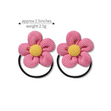 12Pcs/bag Girls Elastic Flower Hair Bands Sweet Hair