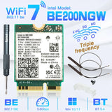 WiFi 7 for Intel BE200 Network Card Bluetooth