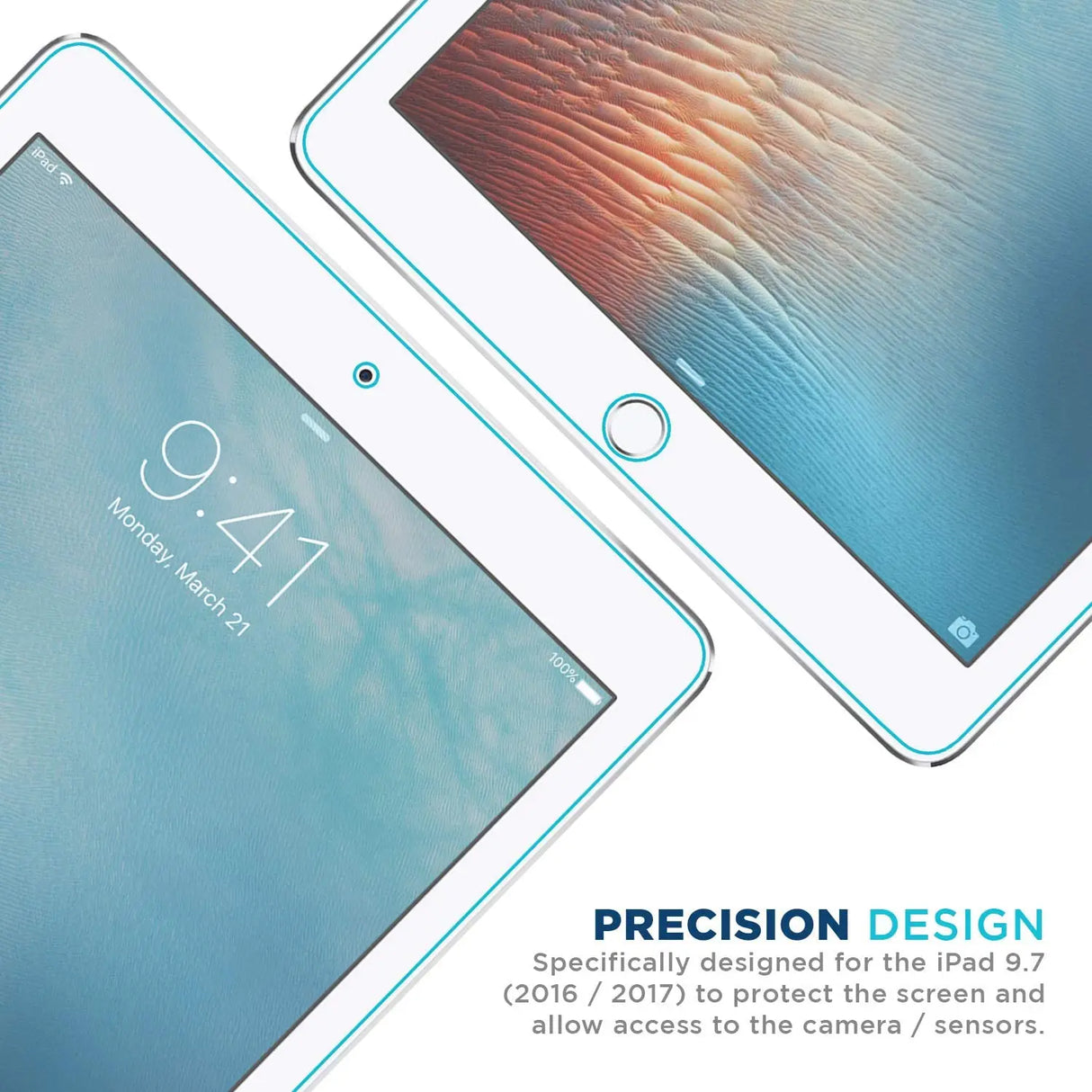 Tempered Glass Screen Protector for Apple iPad Pro - Anti-Scratch Film