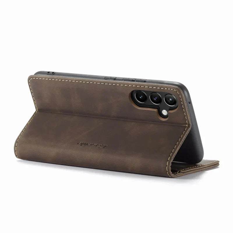 Leather Flip Case For Samsung Galaxy A54 Cover