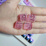 Backlit Keycaps Durable Resin Pink Foil Keycap OEM