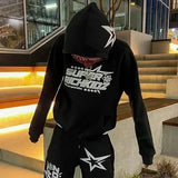 Goth Hoodies men High Street Harajuku Retro Hip