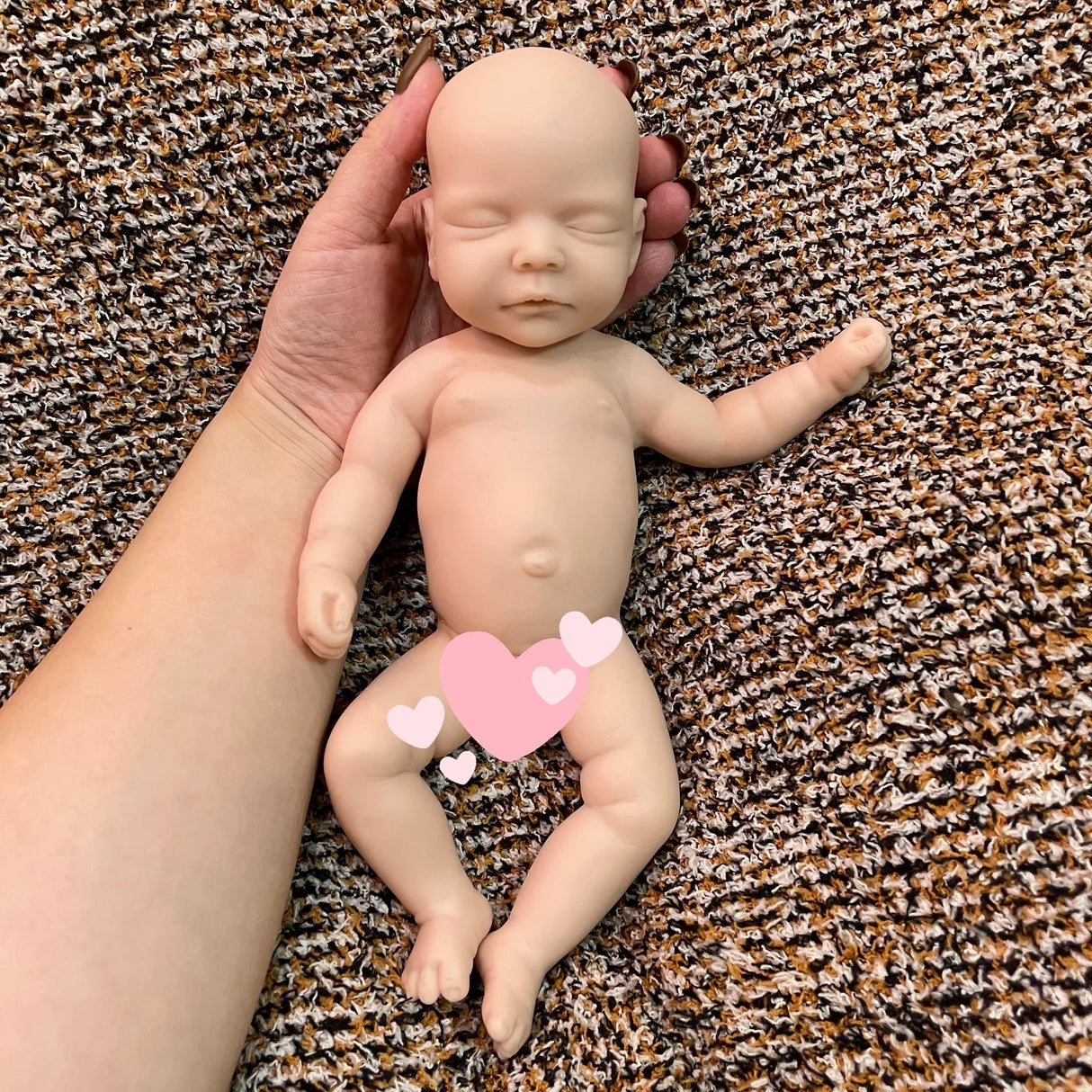 8 styles/28cm Cuddly Unpaint Solid Silicone Bebe Reborn