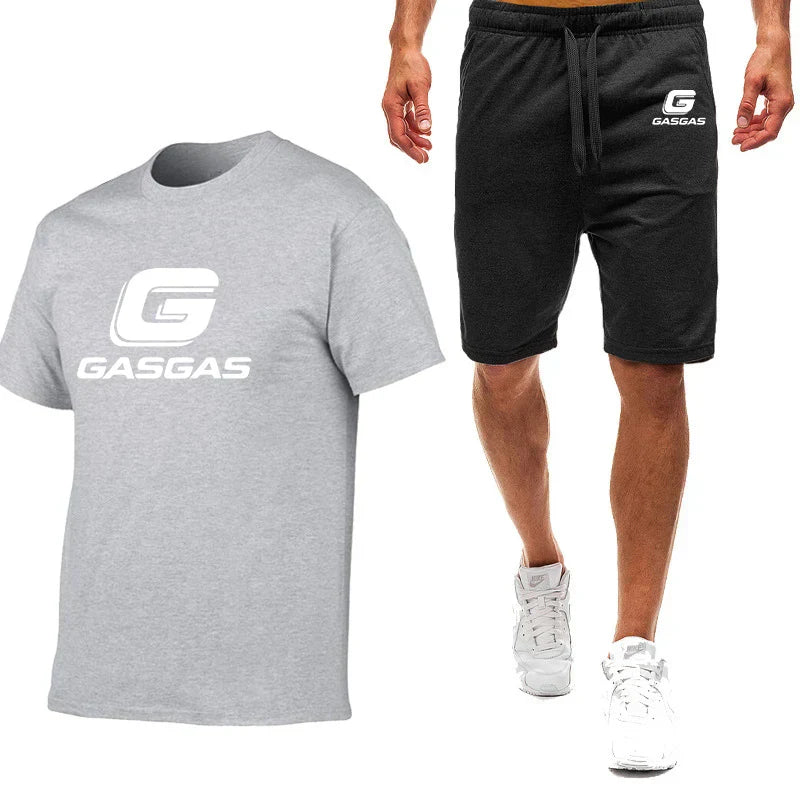 Motorcycles GasGas Summer Men's Sportswear Shorts Set Short