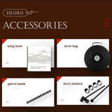 Hluru Music Drum 15 Notes Glucophone Steel Tongue