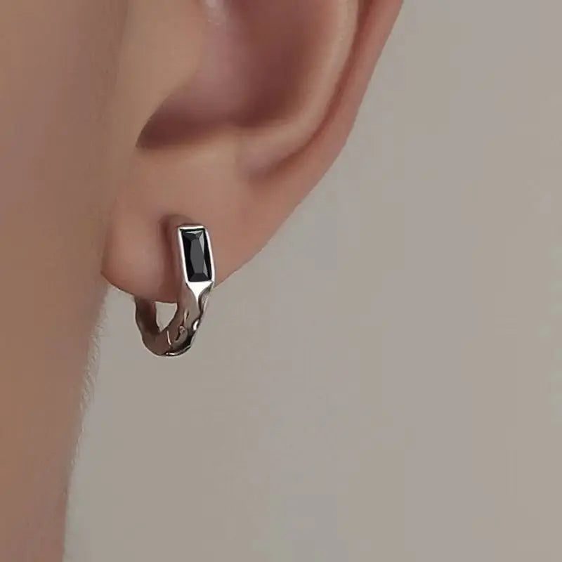 For Men, S925 Silver Needle Earrings For Men