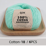 QJH 100% Cotton Yarn, Cotton Baby Sport Weight