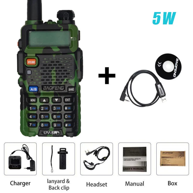 BAOFENG Original UV-5R Camouflage Walkie Talkie BF-UV5R Portable