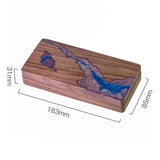 Wooden Dice Storage Box, Rectangle Dice Case, High
