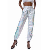 Women Nightclub Pole Dance Trousers Hip Hop Slacks