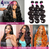 32 36 40 Inch Body Wave Bundles Human