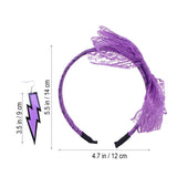 80S Headband Lace Party Accessories Gloves Costume Earrings