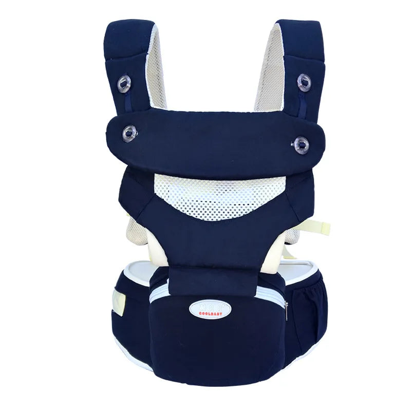 Ergonomic Newborn Baby Carrier With Hipseat Storage Bags