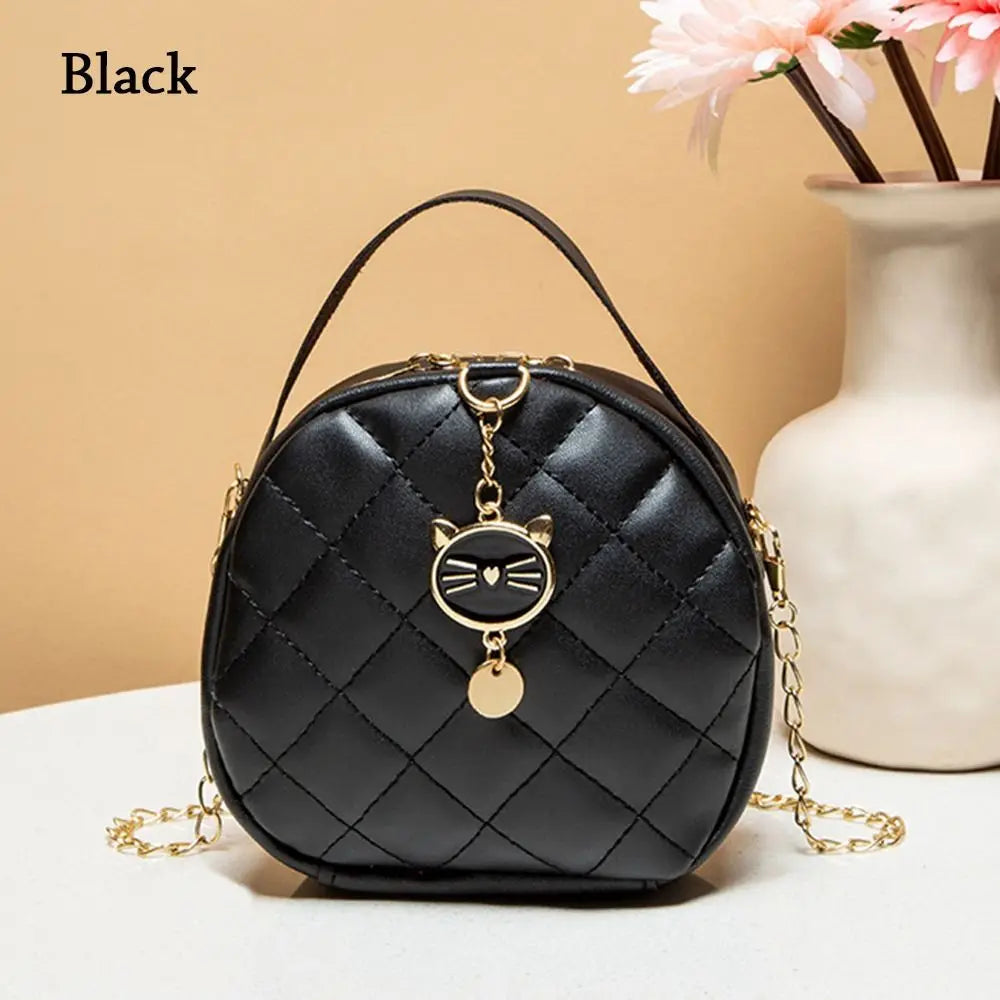 Women Chain Shoulder Bags Round Handbags Ladies Cute